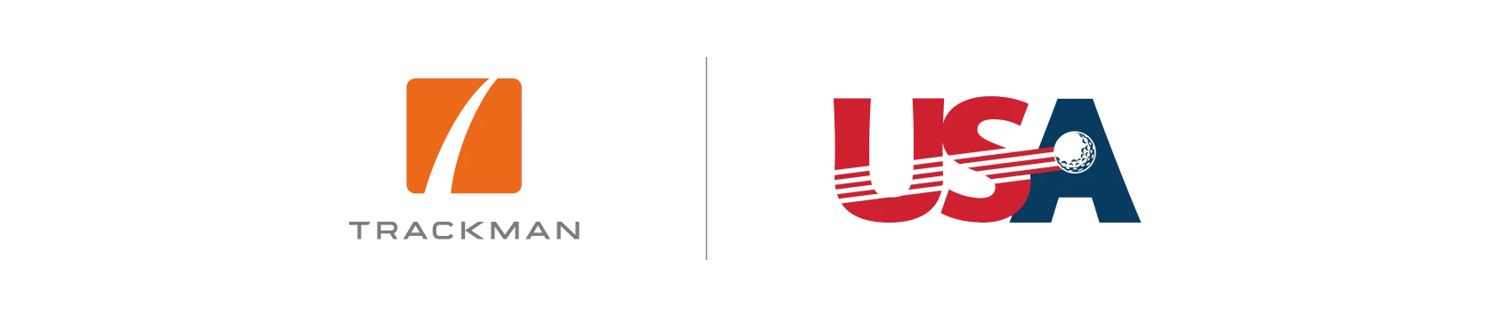 Logos of Travel Leaders, featuring an orange graphic, and the USA Golf, incorporating red, white, and blue with a golf ball.